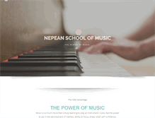 Tablet Screenshot of nepeanschoolofmusic.com